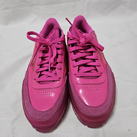 Reebok Club C Cardi B Dynamic Pink Sneakers Women's 7 Shoes Activewear EUC - Picture 8 of 11